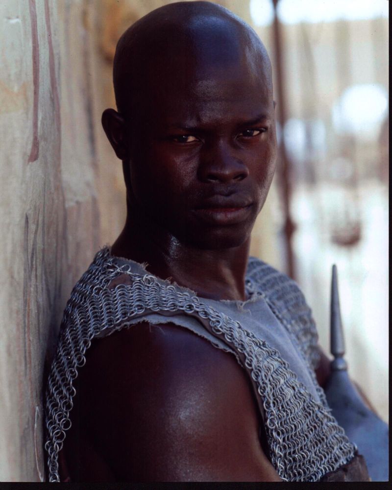 Djimon Hounsou Gladiator Photo Print showcasing chain mail.