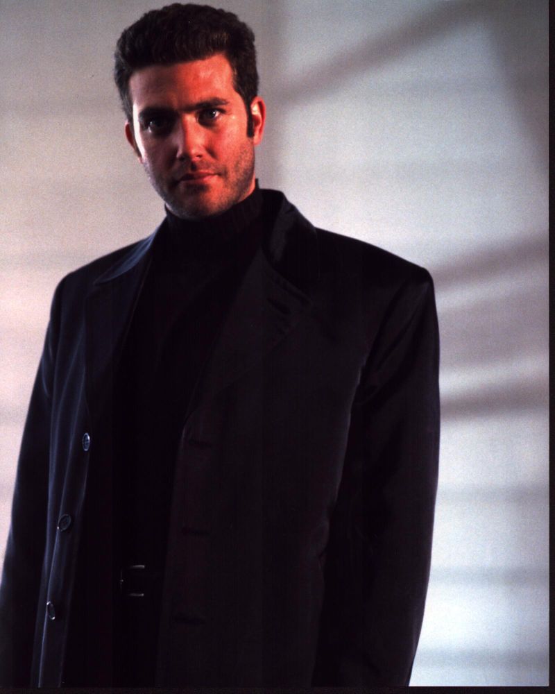 Craig Bierko Photo Print in Black Trench Coat