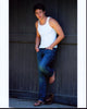 Bobby Campo Barefoot Photo Print in Jeans and Tank Top