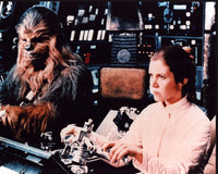 Peter Mayhew and Carrie Fisher in Star Wars: Episode V - The Empire Strikes Back photo print