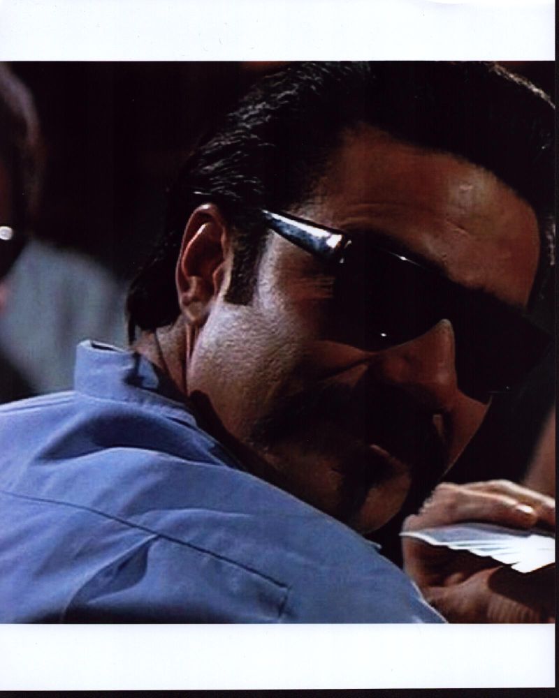 Victor Rivers wearing sunglasses in Blood In Blood Out photo print.