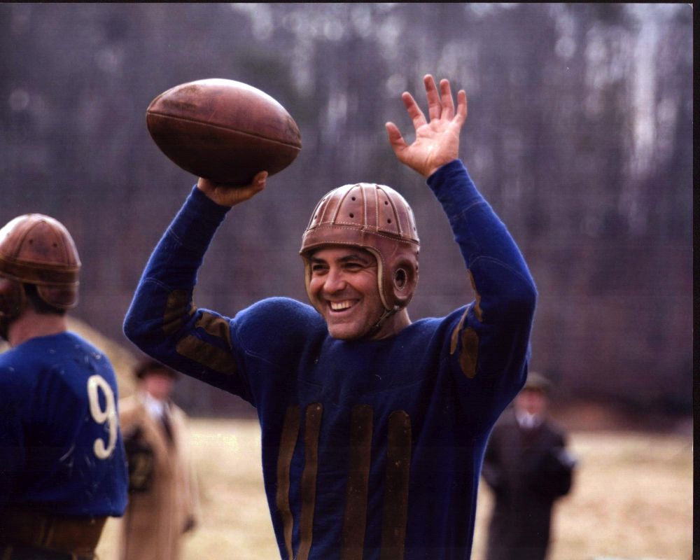 George Clooney in football uniform from Leatherheads photo print.