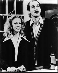 Connie Booth and John Cleese in Fawlty Towers photo print