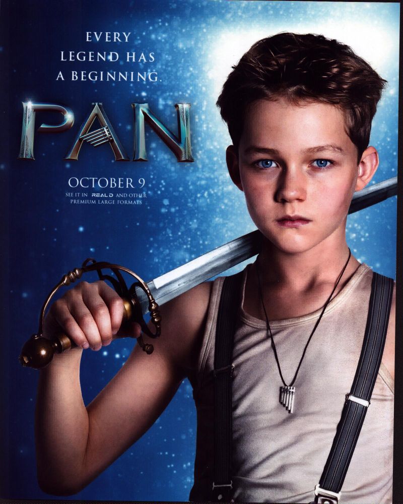 Levi Miller in Pan photo print showcasing adventure and magic.
