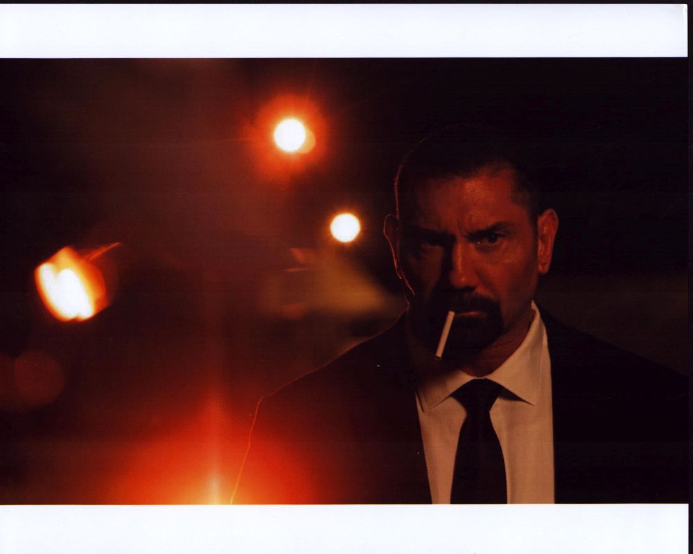 Dave Bautista Smoking Cigarette in Heist Photo Print