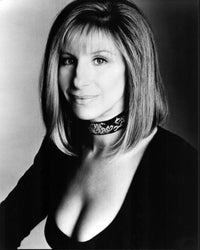 Barbra Streisand black and white photo print in long sleeve and choker