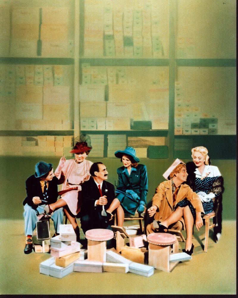 Marx Brothers Putting Shoes On Women Photo Print