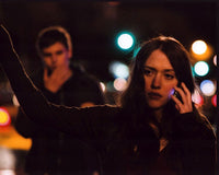 Kat Dennings photo print hailing a cab in Nick and Norah's Infinite Playlist.
