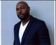 Antoine Fuqua stylish photo print in shirt and blazer