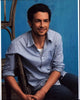 John Boyd Sitting In Hair Photo Print - Blue Shirt