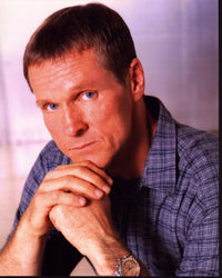 William Sadler leaning forward with chin on hands photo print