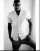 Karamo Brown Black and White Photo Print with Hands in Pockets