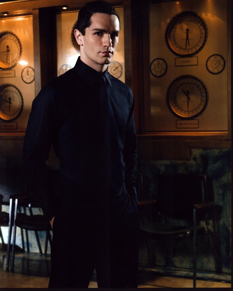 Sam Witwer Photo Print in All Black Attire with Hands in Pockets