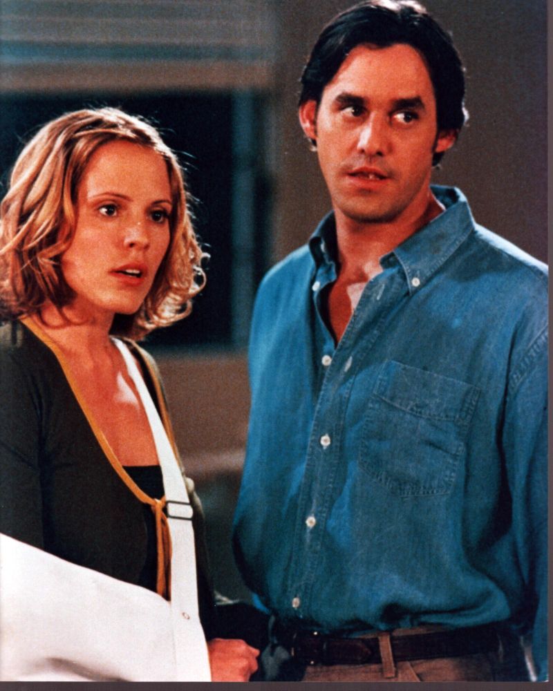 Emma Caulfield and Nicholas Brendon in Buffy the Vampire Slayer photo print.