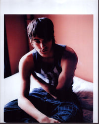 Santiago Gonzalez Montero in striped pants and tank top photo print