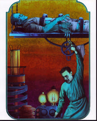 Frankenstein Artwork Photo Print showcasing classic horror imagery.