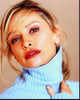 Calista Flockhart Photo Print in Blue Turtleneck