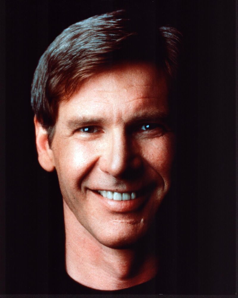Harrison Ford smiling headshot photo print showcasing his charismatic expression.