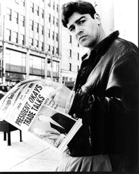 Kyle Chandler Black and White Photo Print Reading Newspaper