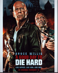 A Good Day To Die Hard Movie Poster Photo Print featuring action-packed scenes.