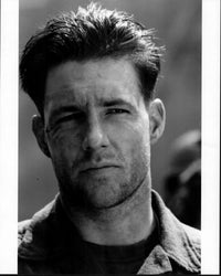Black and white photo print of Edward Burns close-up in Saving Private Ryan.