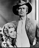Donna Douglas and Buddy Ebsen black and white photo print from The Beverly Hillbillies.