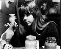 Linda Blair Chicken Black and White Photo Print