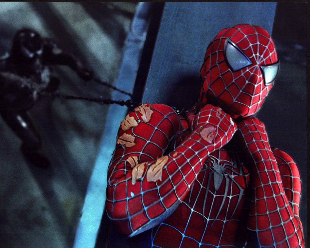 Tobey Maguire and Topher Grace in Spider-Man 3 Photo Print