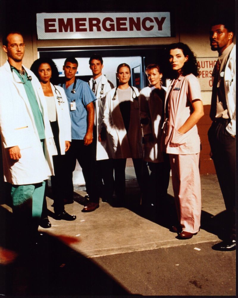 E.R. Cast Photo Print featuring the iconic characters from the series.