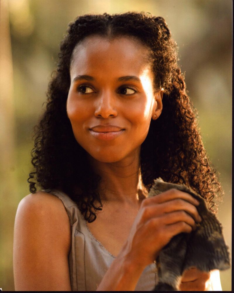 Kerry Washington on set of Django Unchained photo print