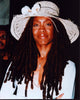 Erykah Badu large white lace hat photo print