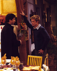 David Schwimmer and Brad Pitt on set of Friends photo print