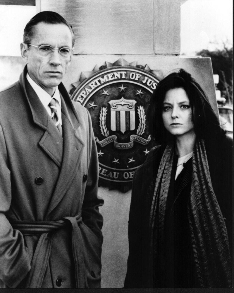 Scott Glenn and Jodie Foster in The Silence of the Lambs Black and White Photo Print