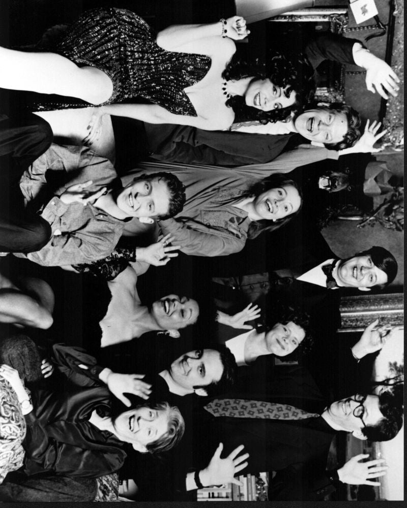 Peter's Friends Group Shot Black and White Photo Print