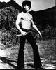 Bruce Lee Shirtless in Field Black and White Photo Print (8x10)