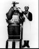 Jonathan Harris Feeding Robot Sausage in Lost In Space Black and White Photo Print