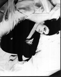 Siouxsie Sioux Black and White Photo Print - Laying on Sheets