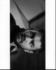 Chad Michael Murray looking over shoulder black and white photo print.