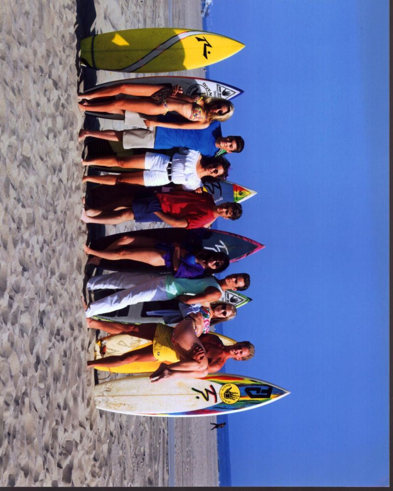 Beverly Hills, 90210 Cast With Surfboards Photo Print - 8x10