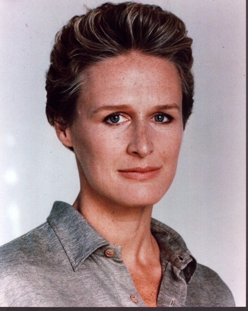 Glenn Close headshot photo print showcasing her in a gray top.