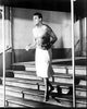 Cary Grant Black and White Photo Print - In Towel on Stairs