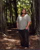 Jorge Garcia Barefoot in Forest Photo Print, serene nature scene