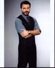 Charlie Weber photo print in black vest with arms crossed
