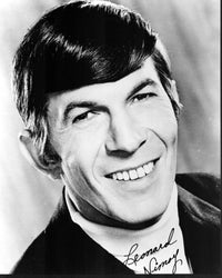 Leonard Nimoy Signature Black and White Photo Print - 8x10