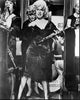 Black and white photo print of Tony Curtis, Jack Lemmon, and Marilyn Monroe in Some Like It Hot.
