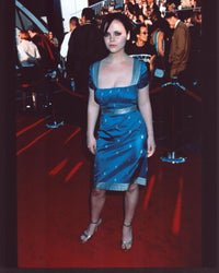 Christina Ricci Red Carpet Photo Print - Elegant Blue Dress