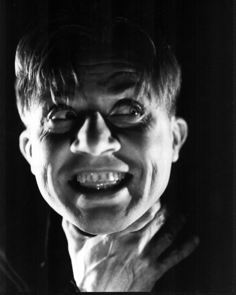 Dwight Frye Smiling in Frankenstein Black and White Photo Print