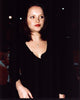 Christina Ricci stylish photo print in black long sleeve top
