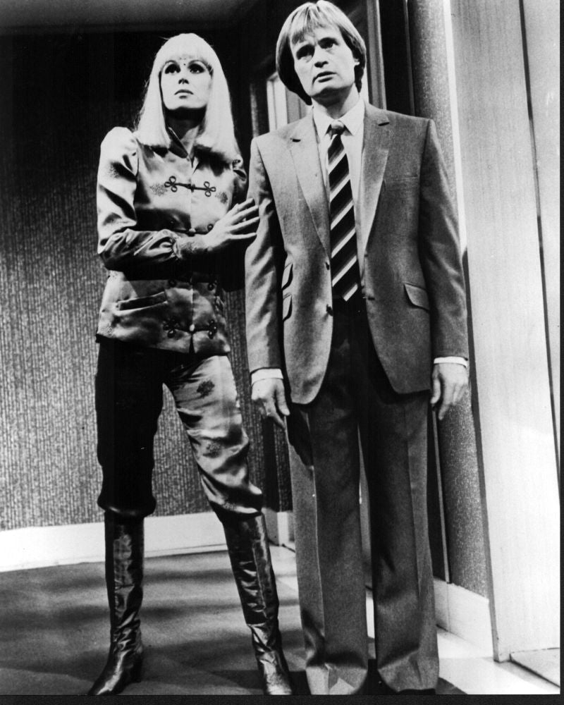 Joanna Lumley and David McCallum Sapphire & Steel Black and White Photo Print