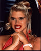 Anna Nicole Smith photo print with hands under chin in pink halter